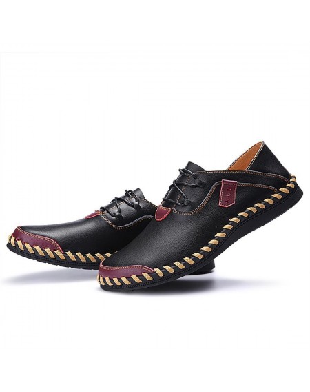 Autumn Breathable Comfortable Casual Shoes Loafers Shoes Soft PU Leather Shoes