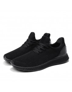 3D Flyknit Breathable Mesh Upper Men Outdoor Sports Shoes Hollow Running Shoes
