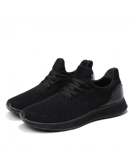 3D Flyknit Breathable Mesh Upper Men Outdoor Sports Shoes Hollow Running Shoes