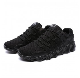 Autumn Winter Men Sneaker Running Shoes Breathable Knitted Fabric Sport Shoes