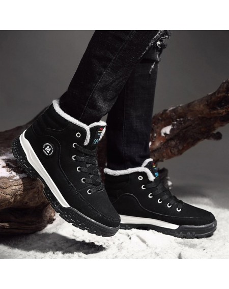 Winter Warm Cotton Boots Fashionable Breathable Anti-Slip Cotton Ankle Boots