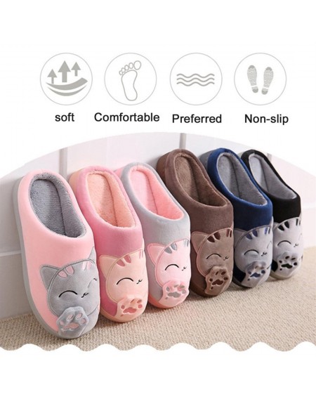 Cotton Fabric Slippers Anti-slip Thick Sole Indoor Slippers For Lover Couples