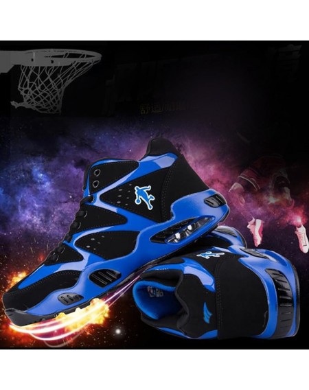 Basketball Training Shoes with Air Cushion Men Lace-up Sports Shoes JX658172