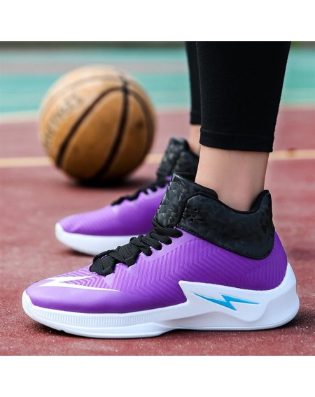 Shockproof Men Basketball Shoes Anti-skid Male Ankle Boots Outdoor Sneakers