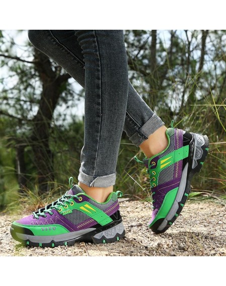 Outdoor Climbing Hiking Mountaineering Boots Anti-slip Sport Shoes For Couple